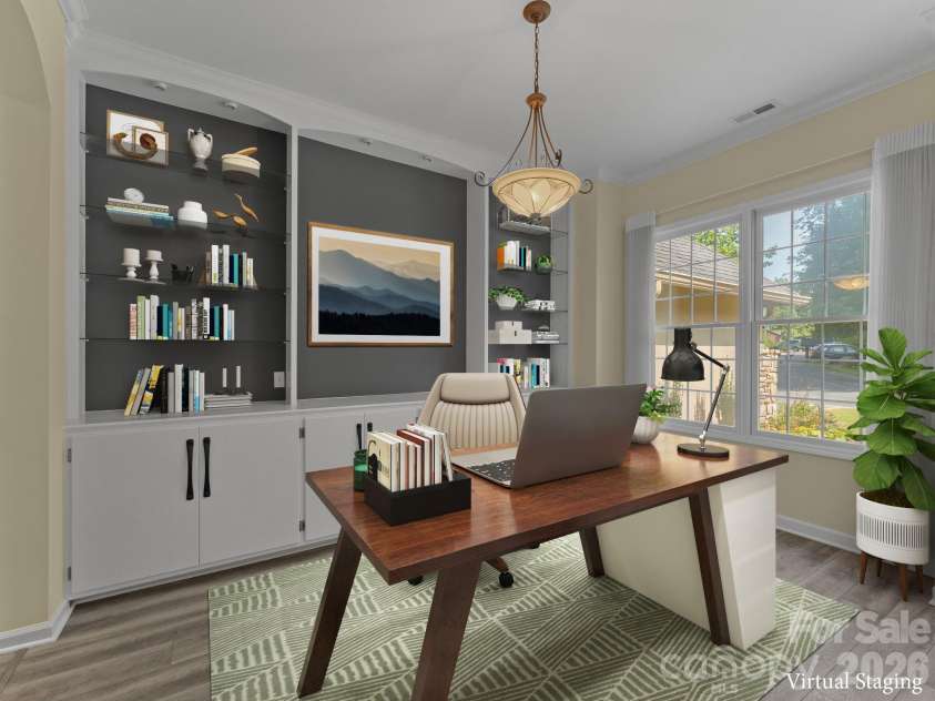 47 Ridgetop Circle, Brevard, NC 28712.  MLS# CAR4414637, YatesRealty ID 48104. Dining Room (or Office)