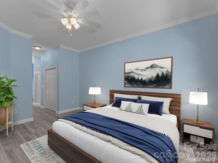 47 Ridgetop Circle, Brevard, NC 28712.  MLS# CAR4414637, YatesRealty ID 48104. Primary Bedroom