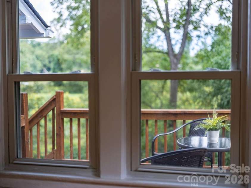 462 Sand Hill Road, Asheville, NC 28806.  MLS# CAR4419518, YatesRealty ID 48105. View from the dining room windows.