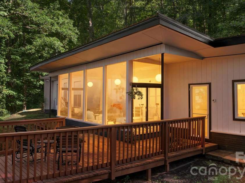 103 Riverwood Drive, Sylva, NC 28779.  MLS# CAR4420195, YatesRealty ID 48144. Evening From Front Deck