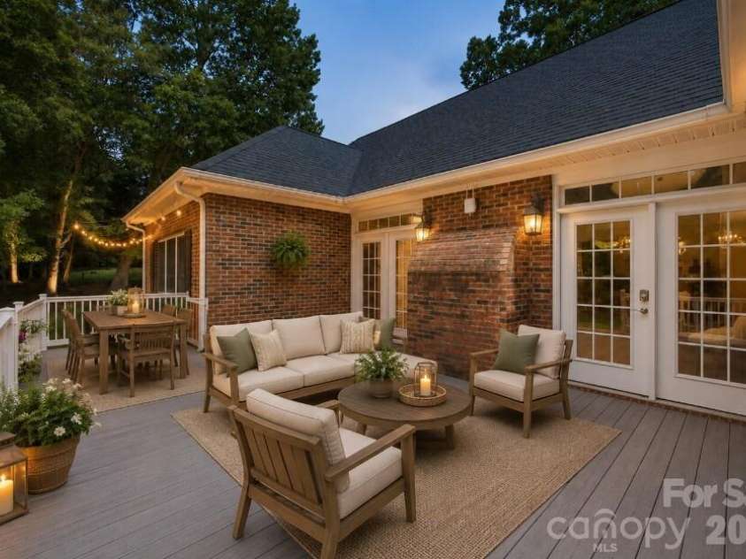 216 Minnie Queen Lane, Belmont, NC 28012.  MLS# CAR4418325, YatesRealty ID 48162. Back Deck - Virtual Staging