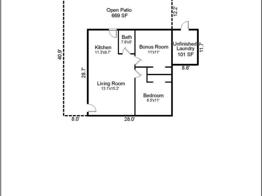 71 Harvey Osteen Road, Zirconia, NC 28790.  MLS# CAR4418072, YatesRealty ID 48166. Unit 3 Floor plan
