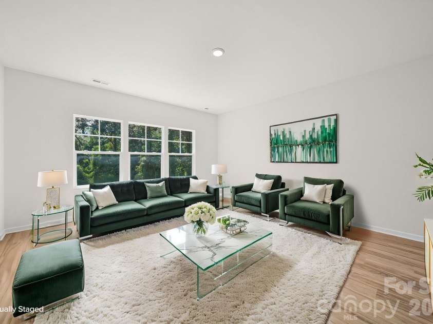 203 Hermitage Court, Shelby, NC 28150.  MLS# CAR4418450, YatesRealty ID 48171. Great Room - Virtually Staged