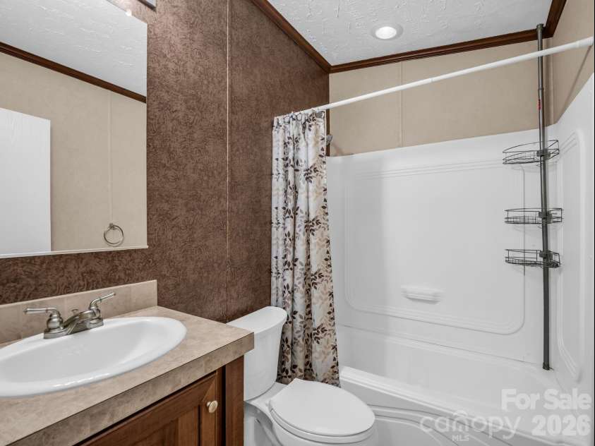 1760 Beachwood Road, Mooresboro, NC 28114.  MLS# CAR4420166, YatesRealty ID 48178. Hall Bathroom