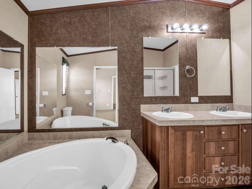 1760 Beachwood Road, Mooresboro, NC 28114.  MLS# CAR4420166, YatesRealty ID 48178. Primary Bathroom