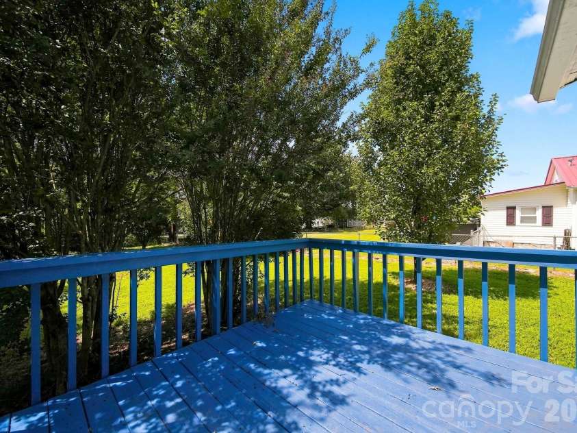 8 Crescent Street, Granite Falls, NC 28630.  MLS# CAR4420234, YatesRealty ID 48179. Back Deck