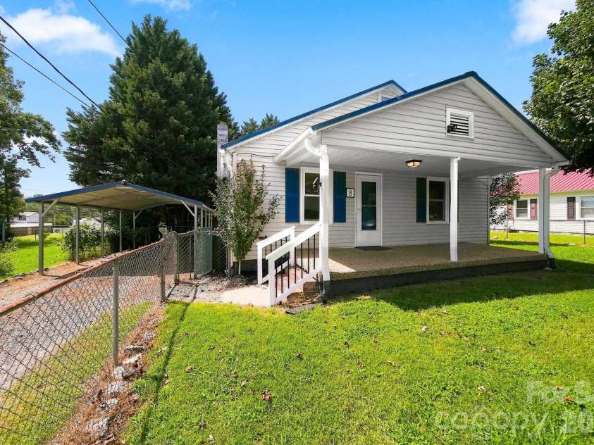 8 Crescent Street, Granite Falls, NC 28630.  MLS# CAR4420234, YatesRealty ID 48179. Detached Carport