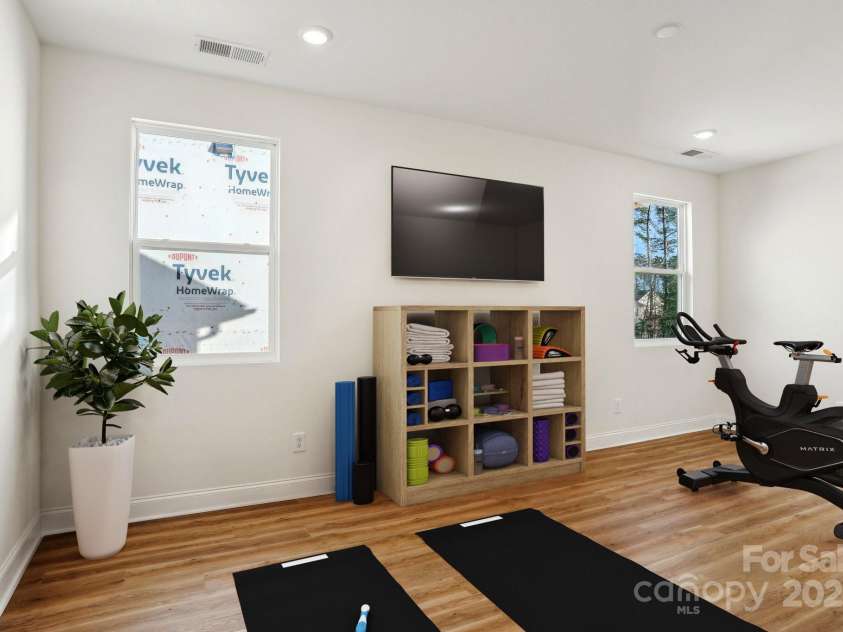 224 Windy Dell Drive, Tega Cay, SC 29708.  MLS# CAR4214107, YatesRealty ID 4819. Example Photo Only - Virtually Staged Example of Home Gym