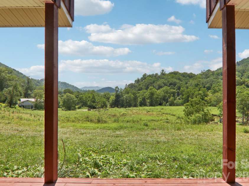 225 Fines Creek Road, Clyde, NC 28721.  MLS# CAR4412201, YatesRealty ID 48201. View from front door