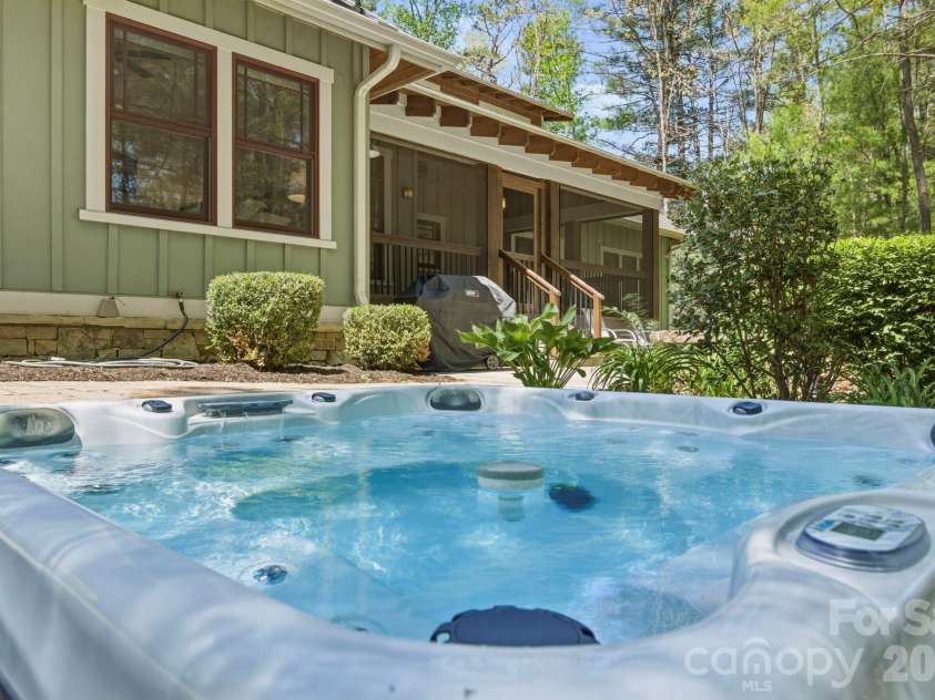 31 Ashbrook Meadows, Fletcher, NC 28732.  MLS# CAR4374375, YatesRealty ID 48210. 4 Seater Hot tub (included)