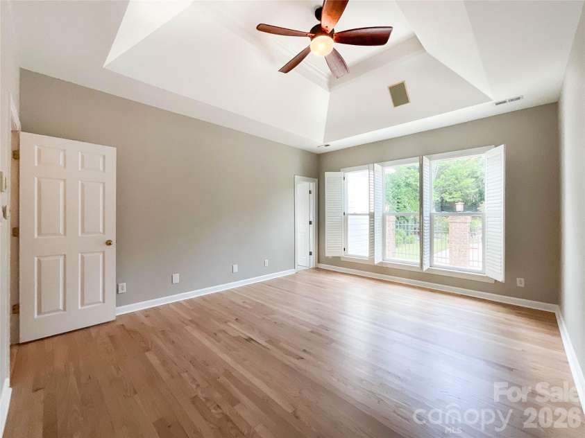 7000 Royce Court, Charlotte, NC 28277.  MLS# CAR4420656, YatesRealty ID 48241. Master Bedroom With Custom Tray Ceiling