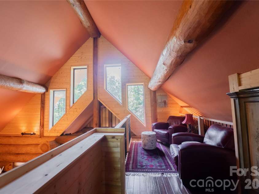 142 Southwood Drive, Brevard, NC 28712.  MLS# CAR4420666, YatesRealty ID 48250. Loft sitting area