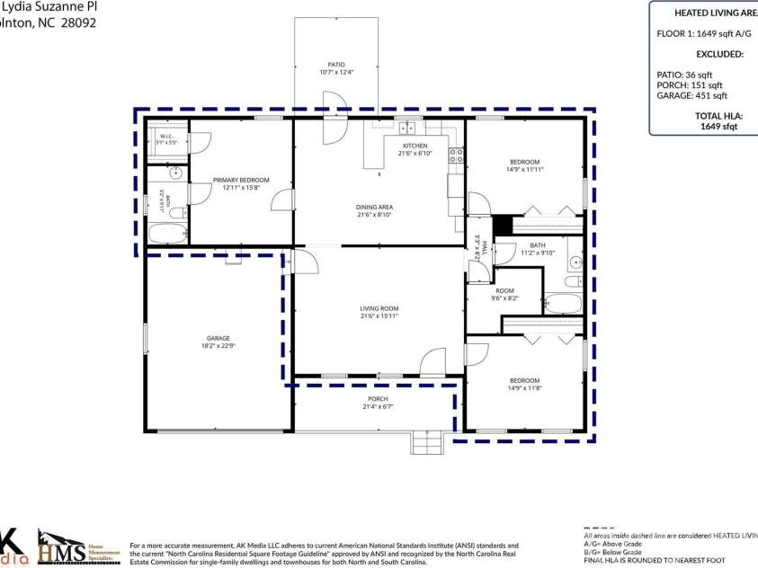 4108 Lydia Suzanne Place, Lincolnton, NC 28092.  MLS# CAR4390026, YatesRealty ID 48256. 