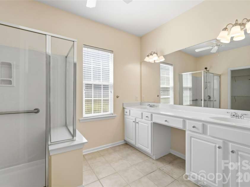 3229 Darlington Road, Charlotte, NC 28105.  MLS# CAR4418773, YatesRealty ID 48263. Primary bathroom