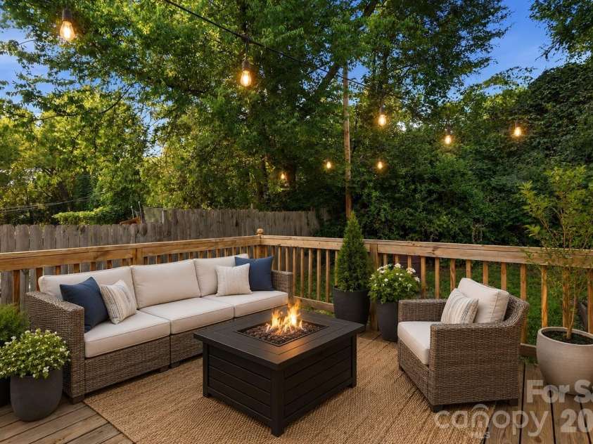 714 Parker Street, Albemarle, NC 28001.  MLS# CAR4419559, YatesRealty ID 48265. Back deck - Virtually Staged
