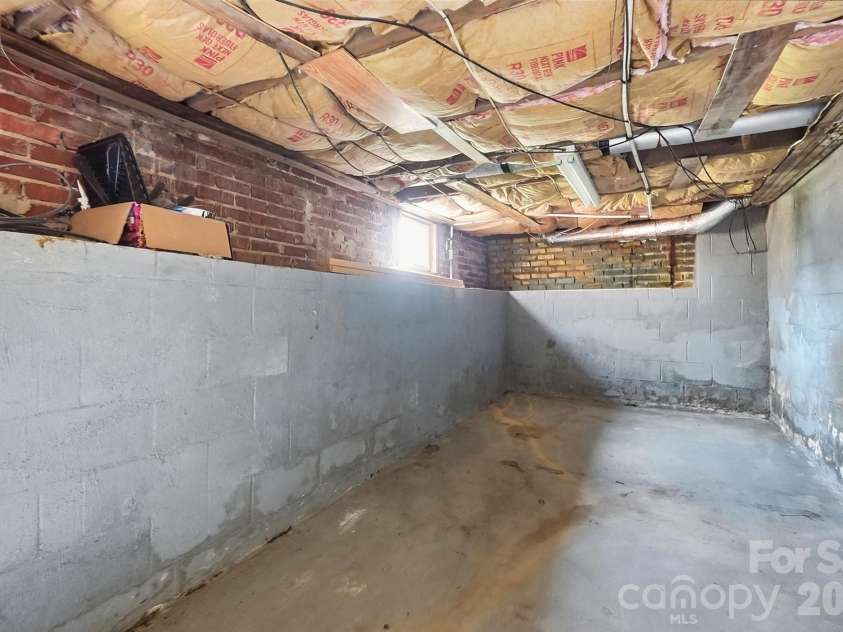 714 Parker Street, Albemarle, NC 28001.  MLS# CAR4419559, YatesRealty ID 48265. Basement