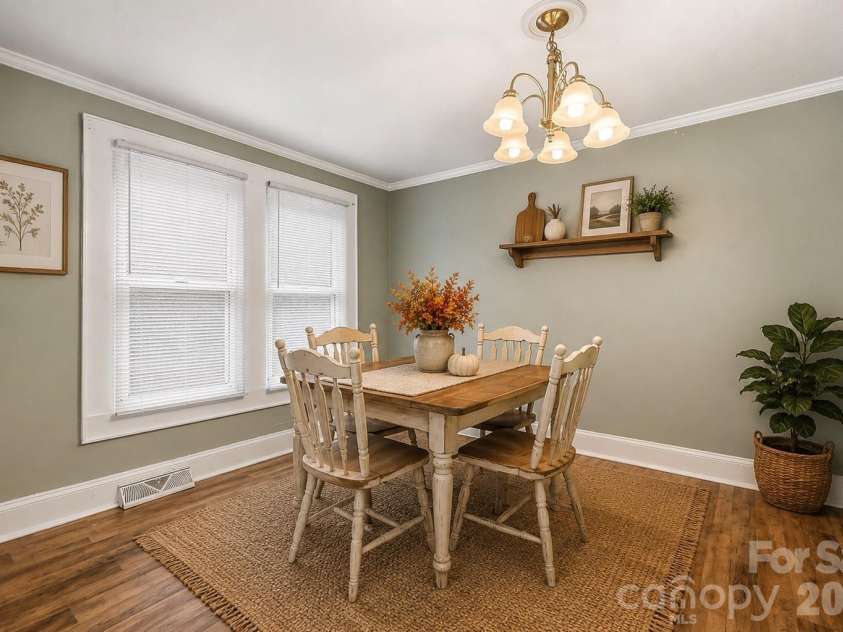 714 Parker Street, Albemarle, NC 28001.  MLS# CAR4419559, YatesRealty ID 48265. Dining Room - Virtually Staged