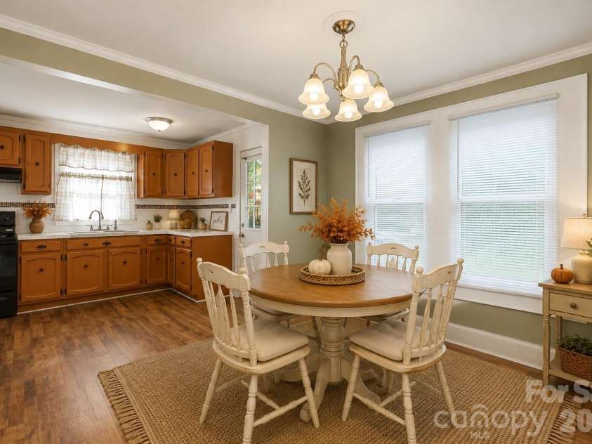 714 Parker Street, Albemarle, NC 28001.  MLS# CAR4419559, YatesRealty ID 48265. Dining Room - Virtually Staged