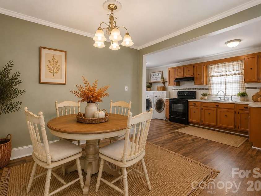 714 Parker Street, Albemarle, NC 28001.  MLS# CAR4419559, YatesRealty ID 48265. Dining Room - Virtually Staged