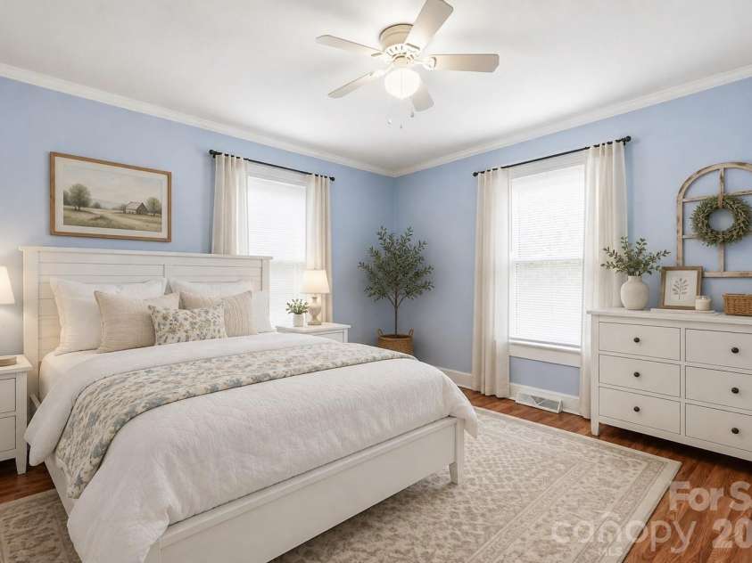 714 Parker Street, Albemarle, NC 28001.  MLS# CAR4419559, YatesRealty ID 48265. Primary Bedroom - Virtually Staged