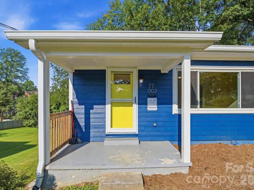 77 Trotter Place, Asheville, NC 28806.  MLS# CAR4419815, YatesRealty ID 48266. Entrance to upper Unit 2