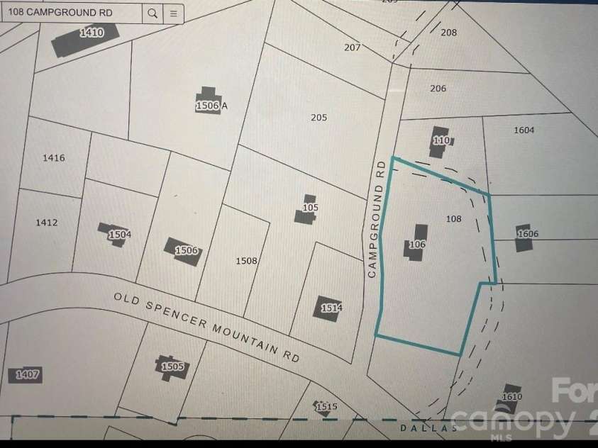 108 Campground Road, Dallas, NC 28034.  MLS# CAR4420722, YatesRealty ID 48288. 