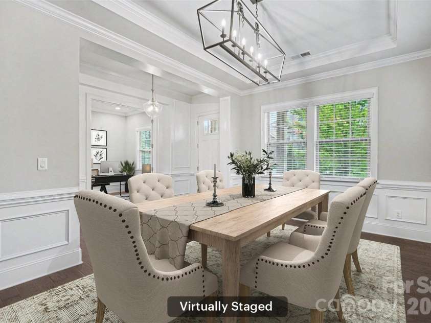 1526 Afton Way, Fort Mill, SC 29708.  MLS# CAR4413306, YatesRealty ID 48303. Dining Room Staged Virtually