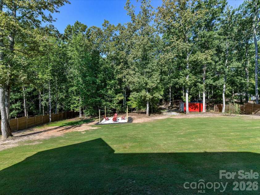 555 Shepherd Lane, Clover, SC 29710.  MLS# CAR4416784, YatesRealty ID 48307. Back yard