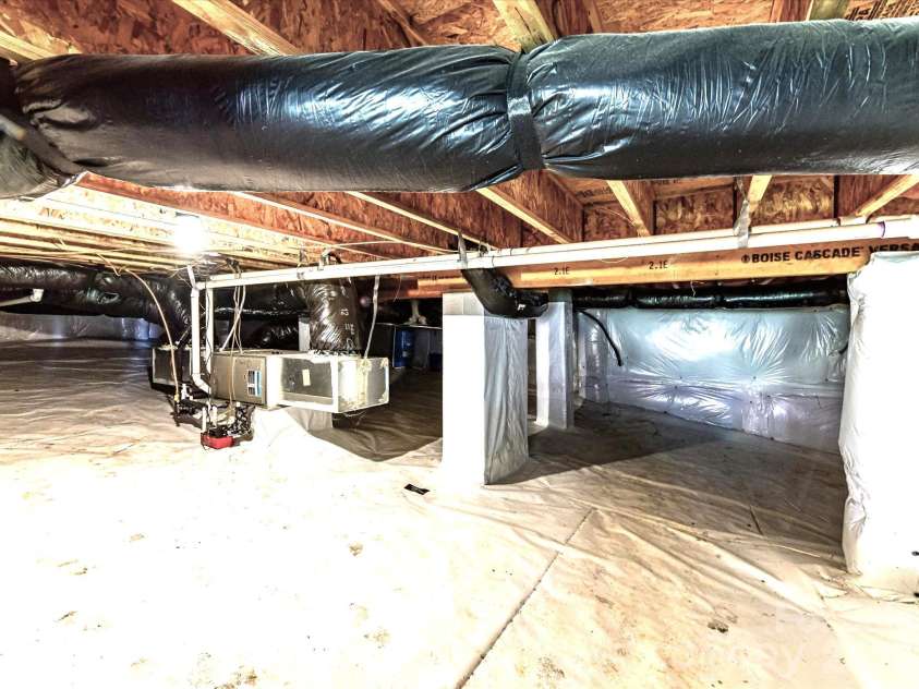 555 Shepherd Lane, Clover, SC 29710.  MLS# CAR4416784, YatesRealty ID 48307. Encapsulated crawlspace