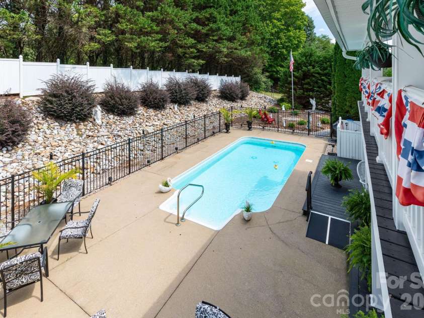 84 Portcrest Heights, Marion, NC 28752.  MLS# CAR4420704, YatesRealty ID 48311. Overview of Pool Area