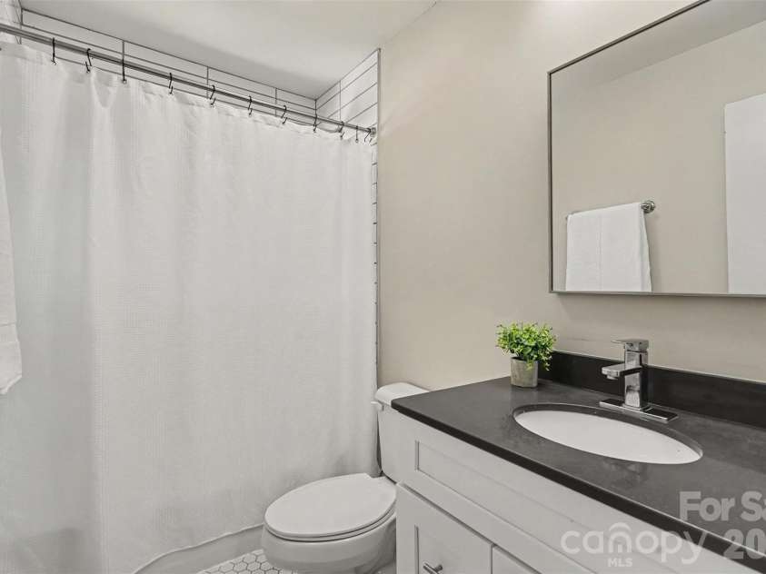 1741 Herrin Avenue, Charlotte, NC 28205.  MLS# CAR4420142, YatesRealty ID 48319. Hall Bathroom