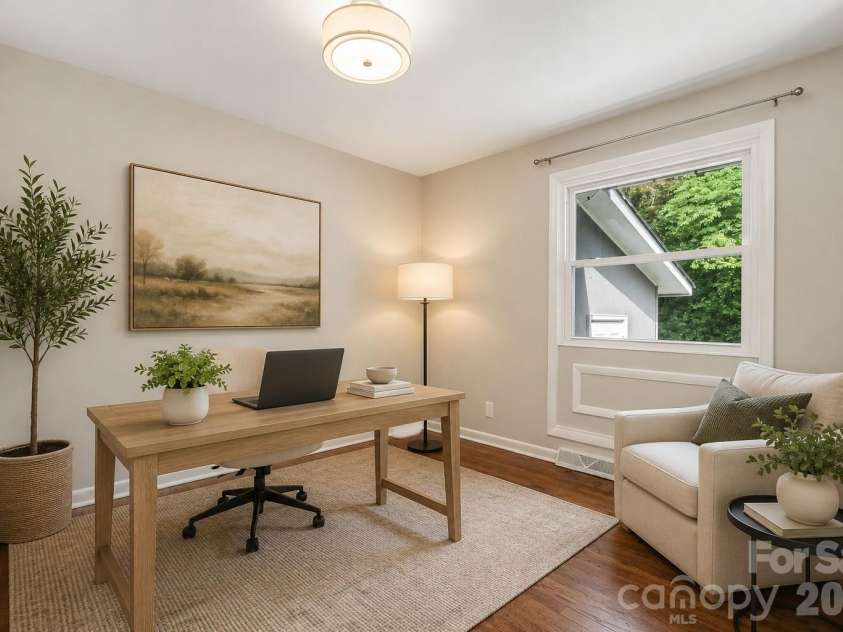 1741 Herrin Avenue, Charlotte, NC 28205.  MLS# CAR4420142, YatesRealty ID 48319. Secondary Bedroom or Office - Digital Staging