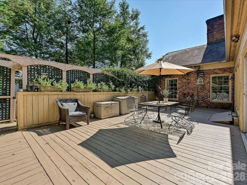1538 Sterling Road, Charlotte, NC 28209.  MLS# CAR4420144, YatesRealty ID 48329. Deck