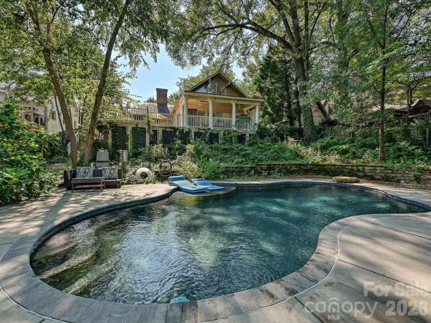 1538 Sterling Road, Charlotte, NC 28209.  MLS# CAR4420144, YatesRealty ID 48329. Pool in Private Backyard