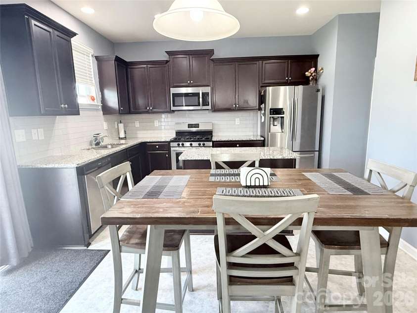 107 Longleaf Drive, Mooresville, NC 28117.  MLS# CAR4420339, YatesRealty ID 48336. Dining area/Kitchen