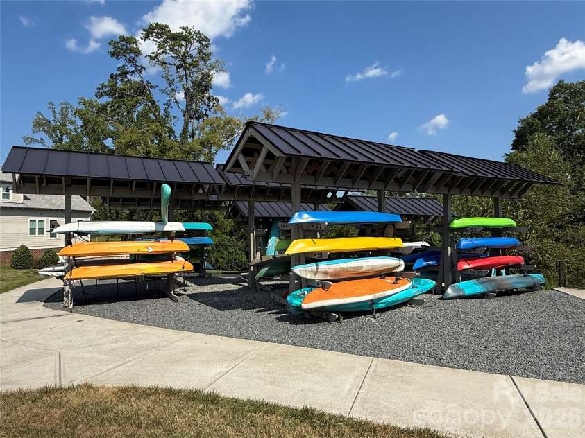 107 Longleaf Drive, Mooresville, NC 28117.  MLS# CAR4420339, YatesRealty ID 48336. Kayak area/racks
