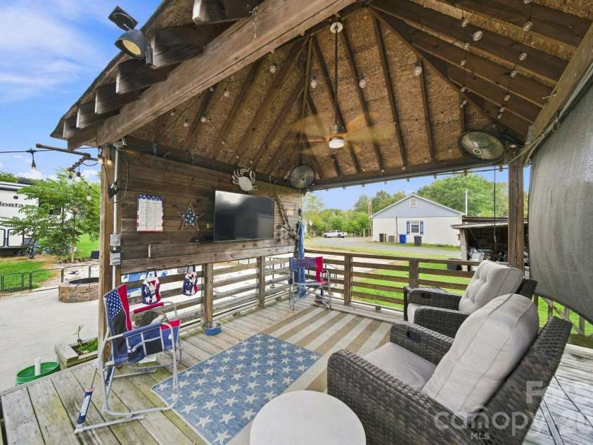 101 Raleigh Street, Stanfield, NC 28163.  MLS# CAR4420836, YatesRealty ID 48343. Backyard Gazebo