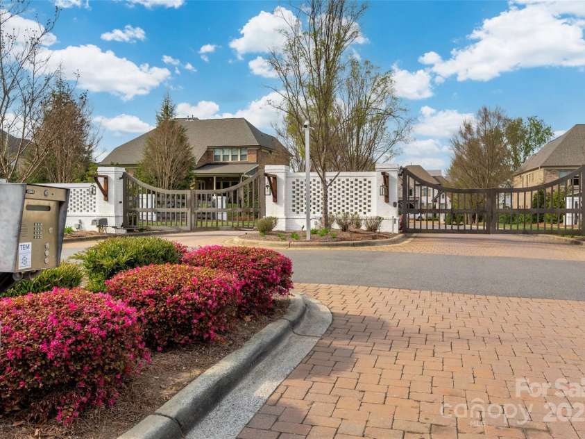 9610 Pensive Lane, Waxhaw, NC 28173.  MLS# CAR4240111, YatesRealty ID 4838. Beautiful gated entry for security.