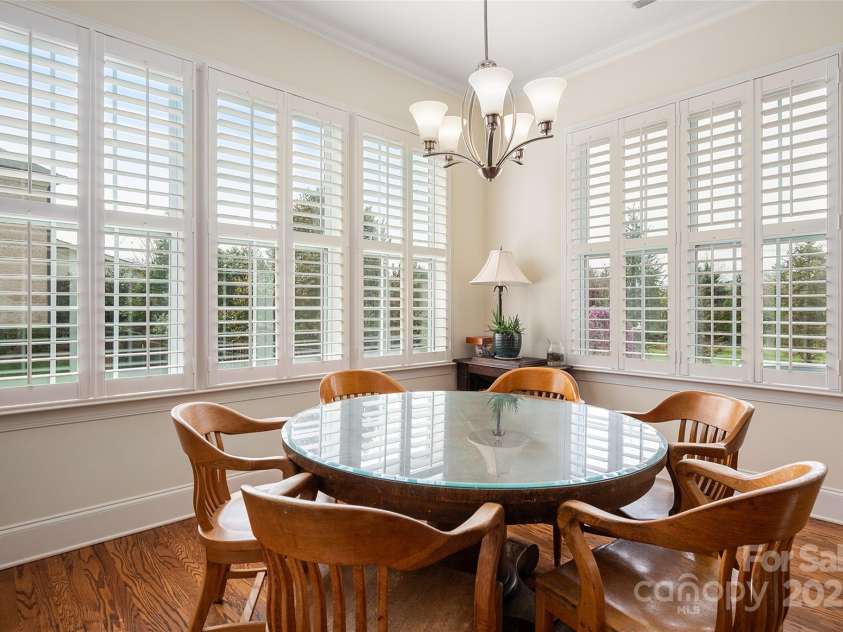 9610 Pensive Lane, Waxhaw, NC 28173.  MLS# CAR4240111, YatesRealty ID 4838. Every window is dressed in plantation shutters.