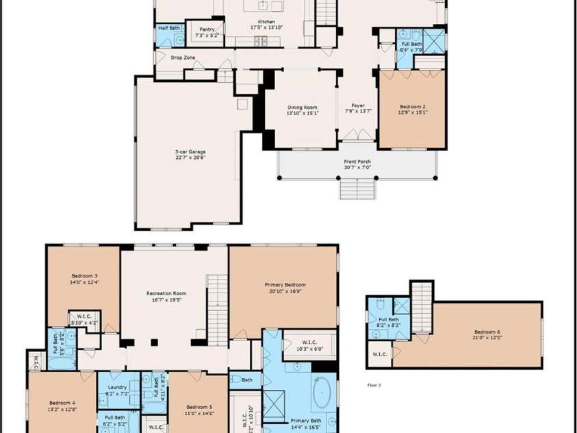9610 Pensive Lane, Waxhaw, NC 28173.  MLS# CAR4240111, YatesRealty ID 4838. Floor Plan