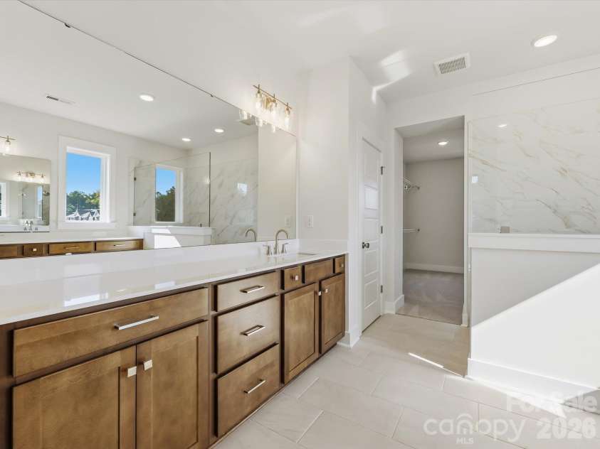 558 Cape Cod Way, Rock Hill, SC 29732.  MLS# CAR4421025, YatesRealty ID 48385. Owner's En Suite Bathroom with separate double vanities!