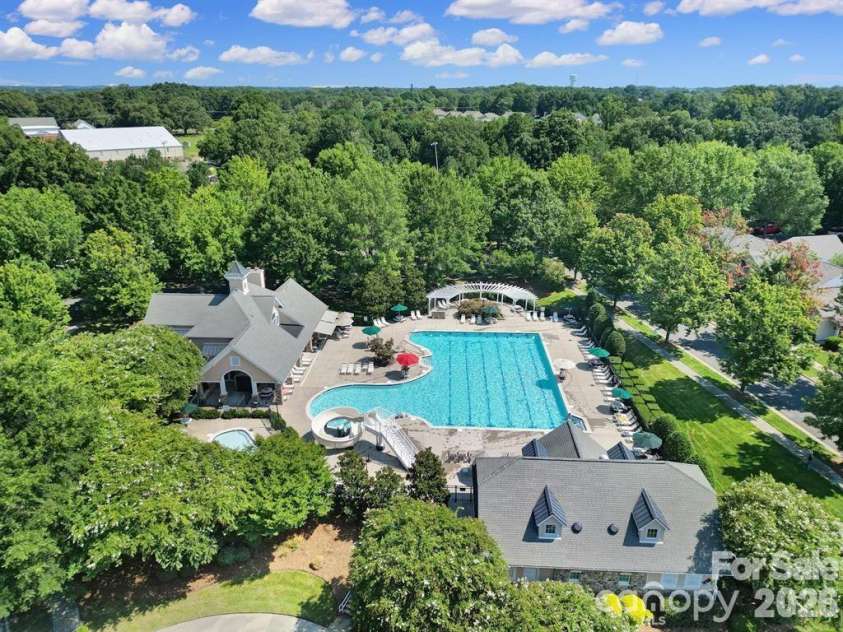 1004 Hawker Road, Matthews, NC 28104.  MLS# CAR4411741, YatesRealty ID 48396. Pool with slide!!!