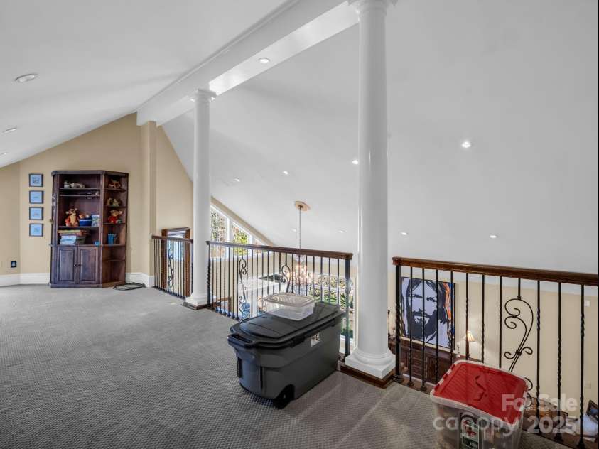 1102 Mountain Road, Bostic, NC 28018.  MLS# CAR4318780, YatesRealty ID 484. Upstgairs sitting area overlooking great room