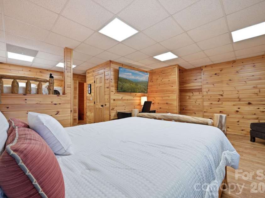 142 Fawn Lane, Purlear, NC 28665.  MLS# CAR4420826, YatesRealty ID 48401. Lower Level Bunk Room/Bonus Room