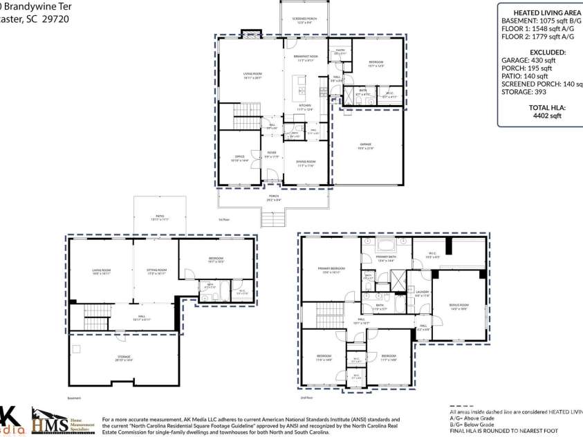 4050 Brandywine Terrace, Lancaster, SC 29720.  MLS# CAR4417845, YatesRealty ID 48403. Floor Plan