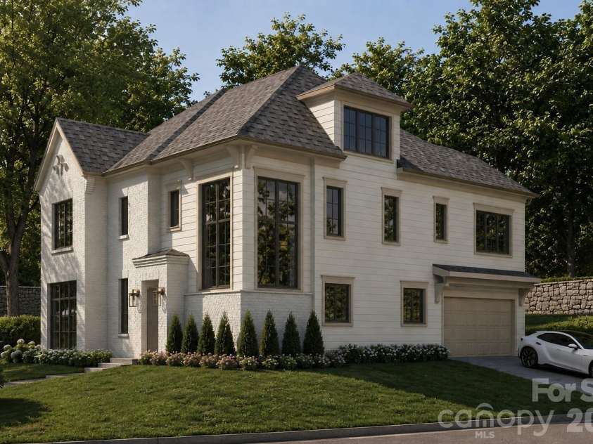 3900 Ashton Drive, Charlotte, NC 28210.  MLS# CAR4412547, YatesRealty ID 48408. *Rendering* exterior corner view