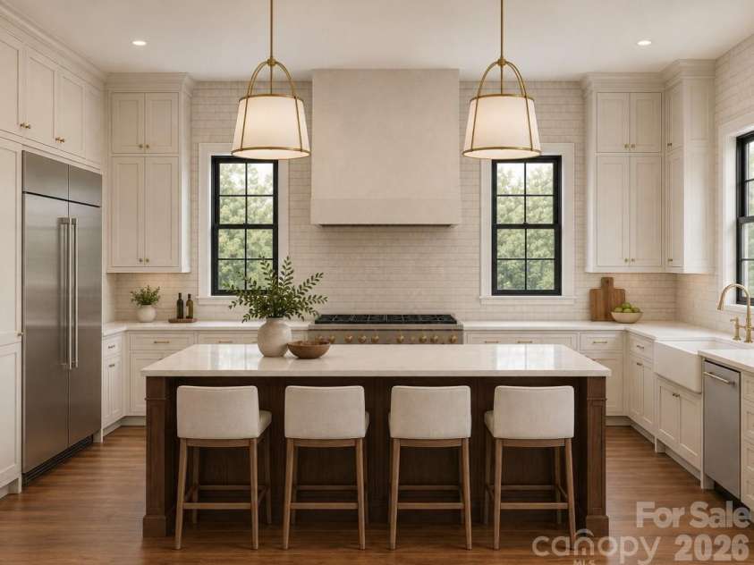 3900 Ashton Drive, Charlotte, NC 28210.  MLS# CAR4412547, YatesRealty ID 48408. *Rendering* image of kitchen layout and selections
