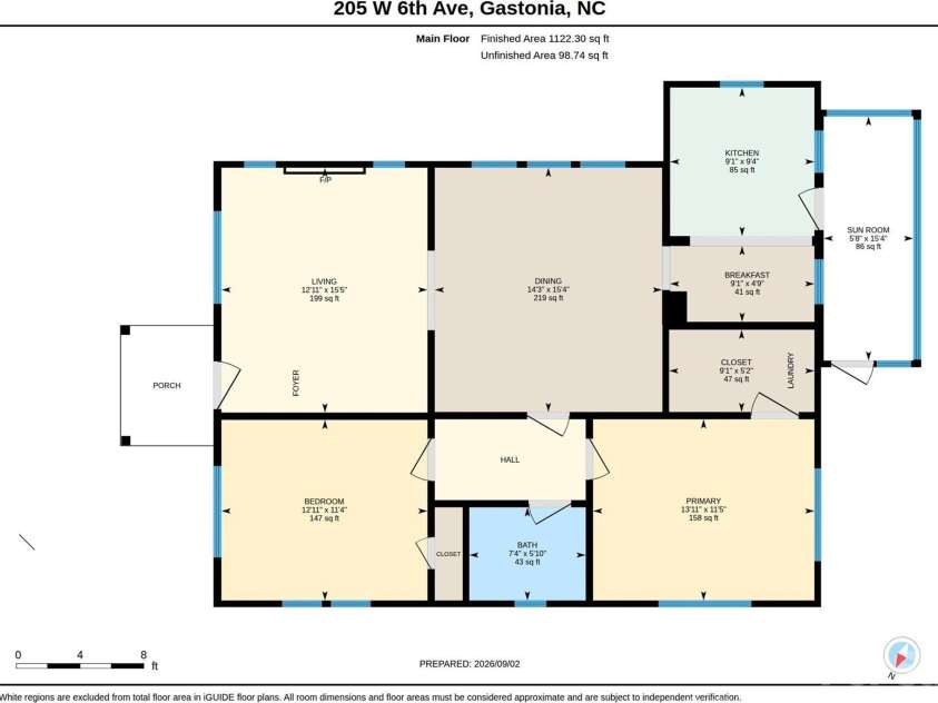 205 W Sixth Avenue, Gastonia, NC 28052.  MLS# CAR4420877, YatesRealty ID 48416. 