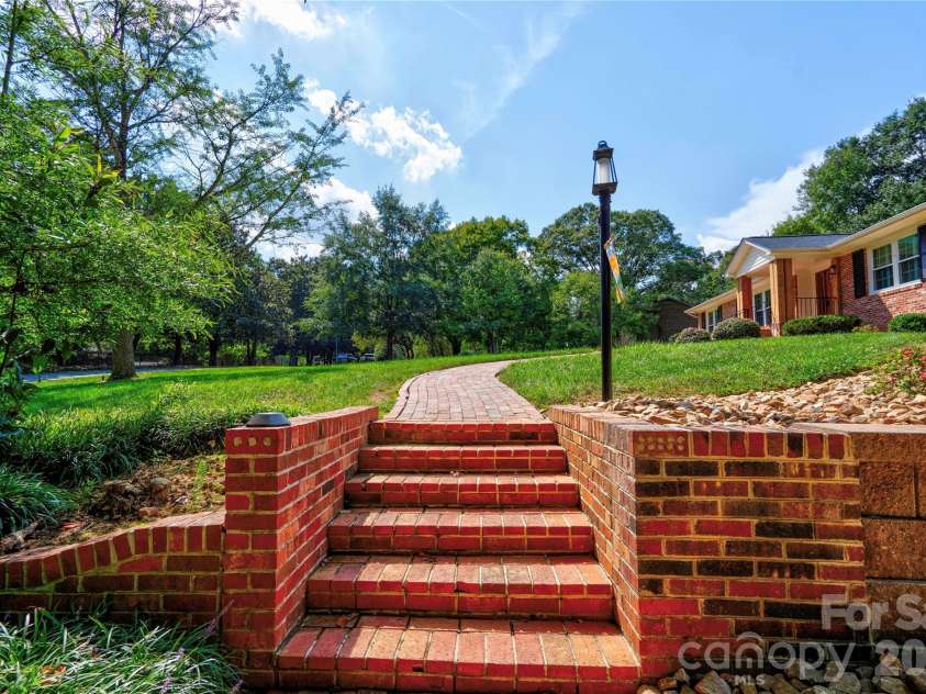 1235 Brookwood Road, Shelby, NC 28150.  MLS# CAR4421045, YatesRealty ID 48425. Brick Walk Way