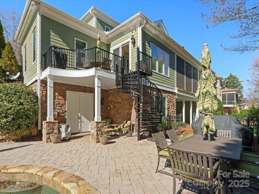 8416 Highgrove Street, Charlotte, NC 28277.  MLS# CAR4232158, YatesRealty ID 4843. Pool deck w Spiral staircase